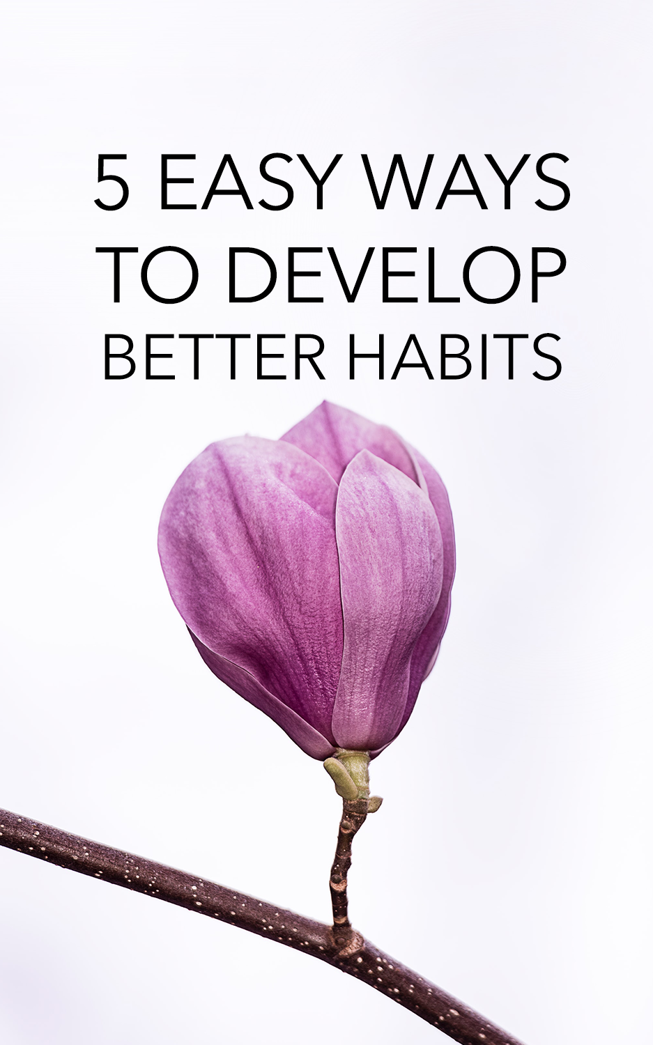 5 Easy Ways To Develop Better Habits